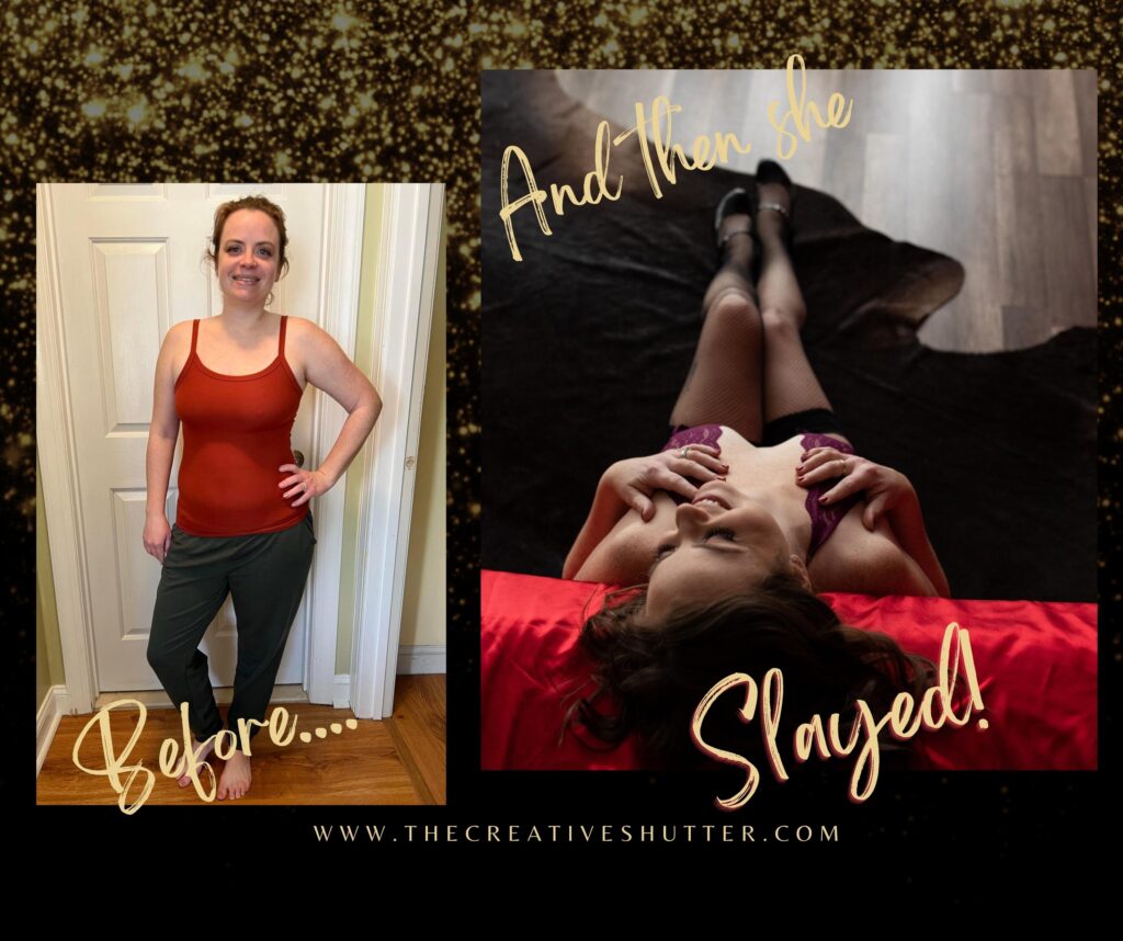 Before and after boudoir, the creative shutter york PA